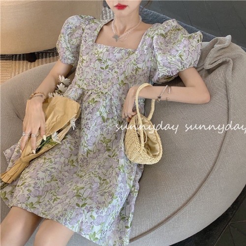 Đầm Baby Doll Tay Bồng Xinh Xắn